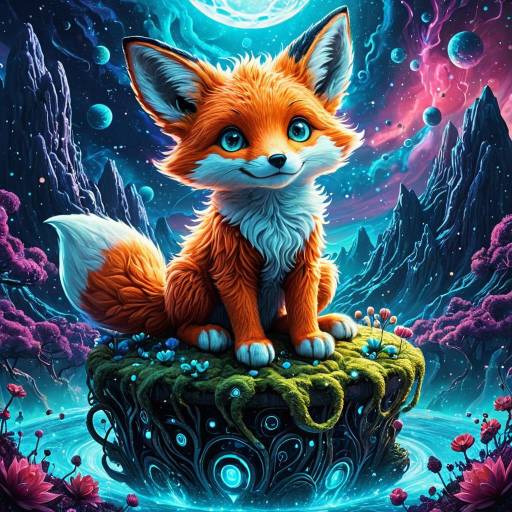 Cute Alien Fox on Titan