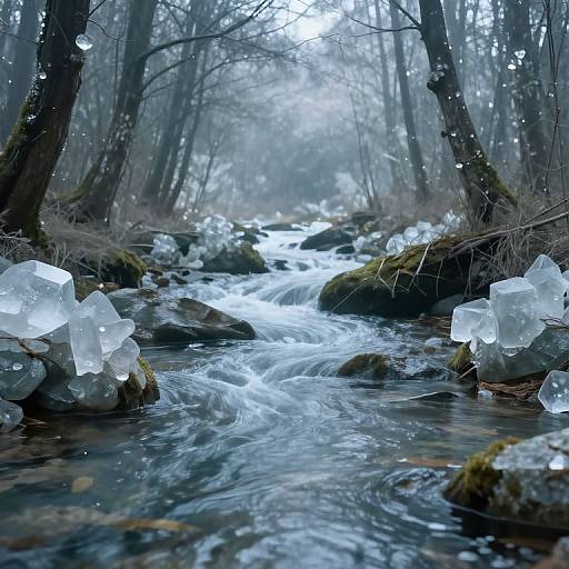 Upward River of Liquid Time