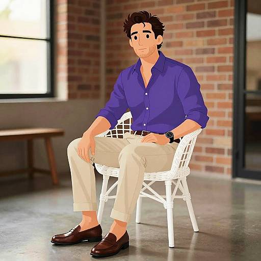 Confident Man in Modern Loft Portrait