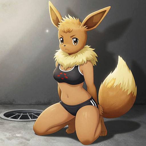 Detailed Anthro Leafeon Portrait
