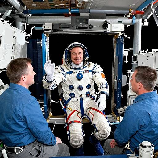 Tim Peake Joins ISS Colleagues