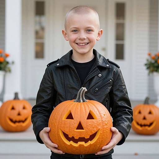 Halloween Costume Idea for Bald Boy
