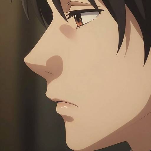 Realistic Anime Nose Profile Detail