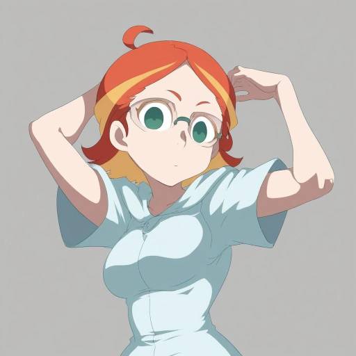 Illustration of Amanda o'neill, little witch academia in the style of Tabigarasu