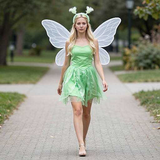 Whimsical Homemade Fairy Costume