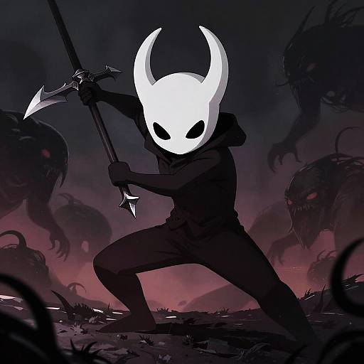 Hollow Knight Intense Battle Scene