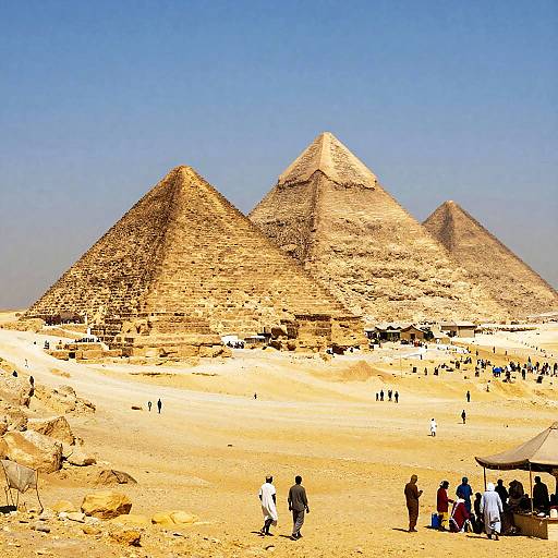 Gizeh Panorama with Ancient Market