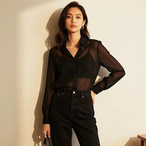 Confident Woman in Golden Sunlight