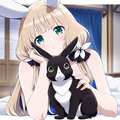 Illustration of Anko (gochiusa), gochuumon wa usagi desu ka? in the style of Kuro (toi et moi)