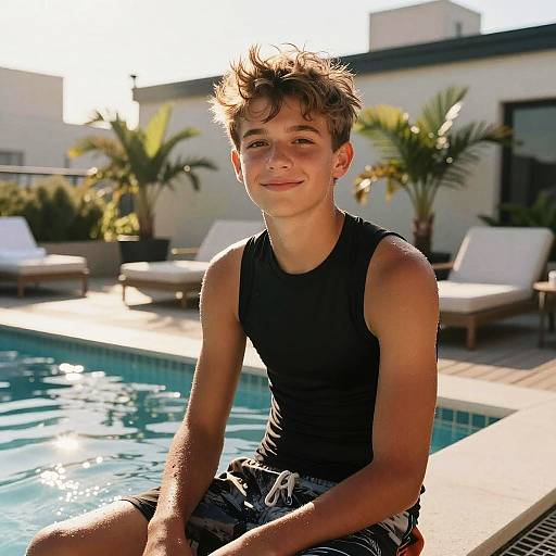 Cinematic Teen at Industrial Rooftop Lounge