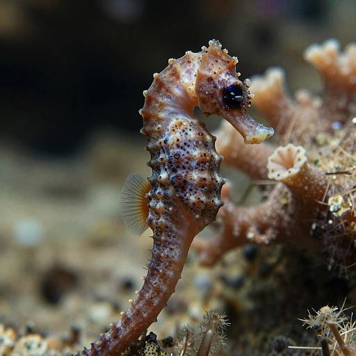 Ultra-Realistic Cinematic Seahorse Macro