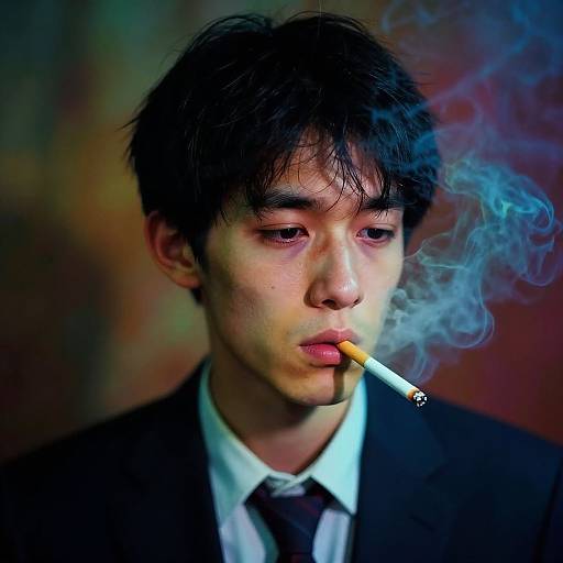 Surreal Portrait of Melancholy Youth