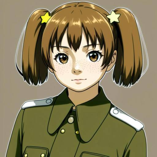 Illustration of Alisa (girls und panzer), girls und panzer in the style of Koyama hirokazu