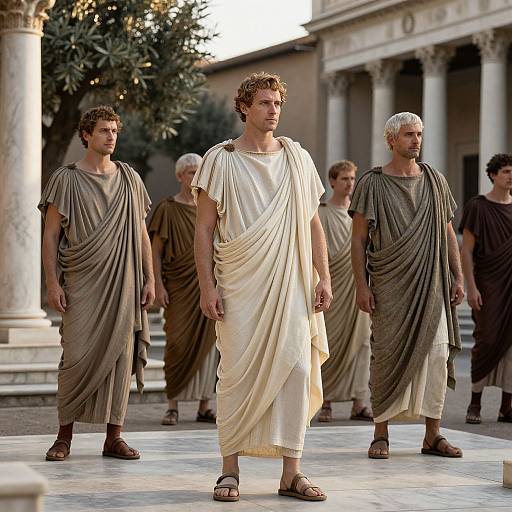 Ancient Roman Senators in Togas