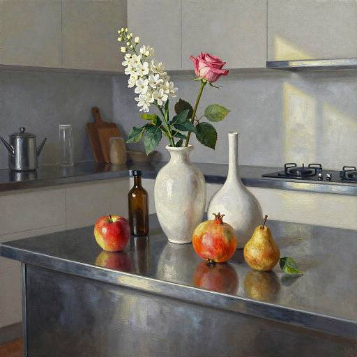 Photorealistic Still Life on Loft Kitchen