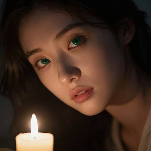 Chiaroscuro Portrait of Enigmatic Woman