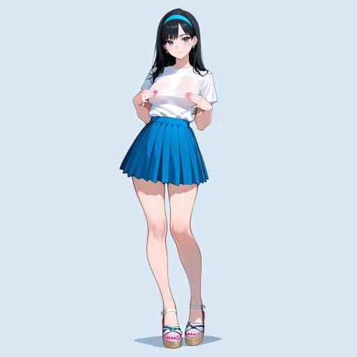 Graceful Girl in Casual Elegance Graceful Girl in Casual Elegance