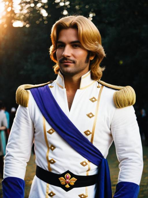 Man in Prince Adam Costume at Themed Event