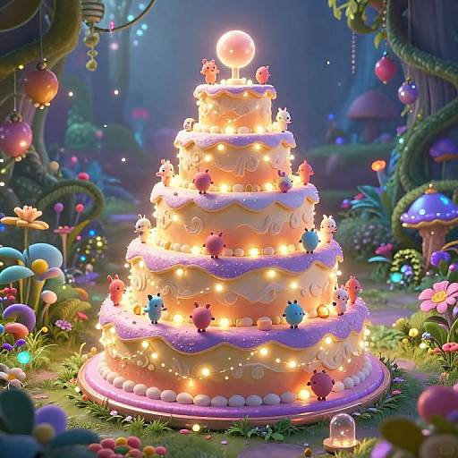 Enchanted Helix Staircase Cake