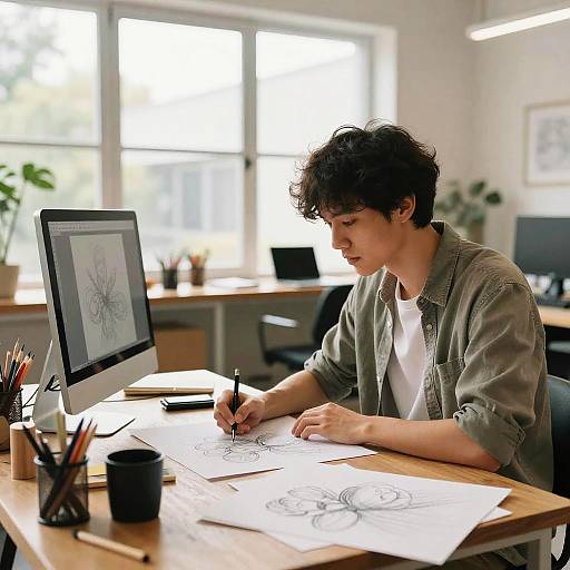 Human-AI Collaborative Illustration Studio