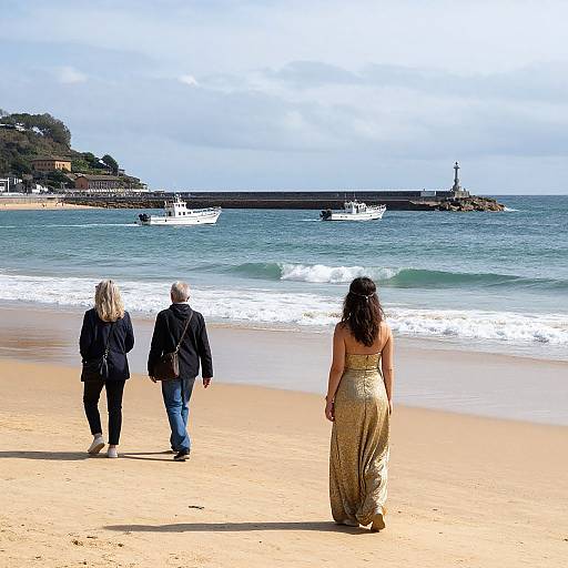 Golden Dress by San Sebastián Shore