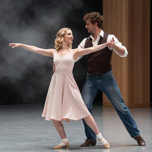 Joyful Dance Amidst Smoky Ambiance