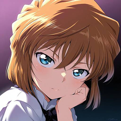 Illustration of Haibara ai, meitantei conan in the style of Mudou eichi