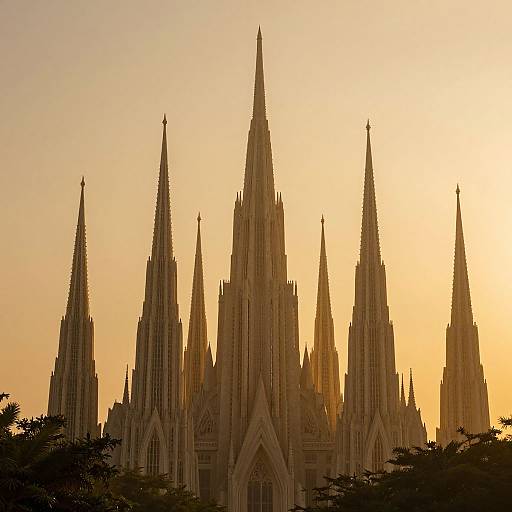 Ethereal Realm of Golden Spires