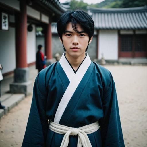 Young Man in Traditional Korean Clothing