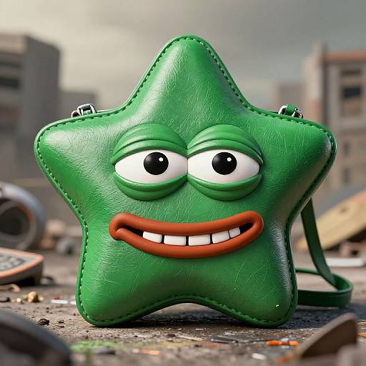 Post-Apocalyptic Pepe Star Bag