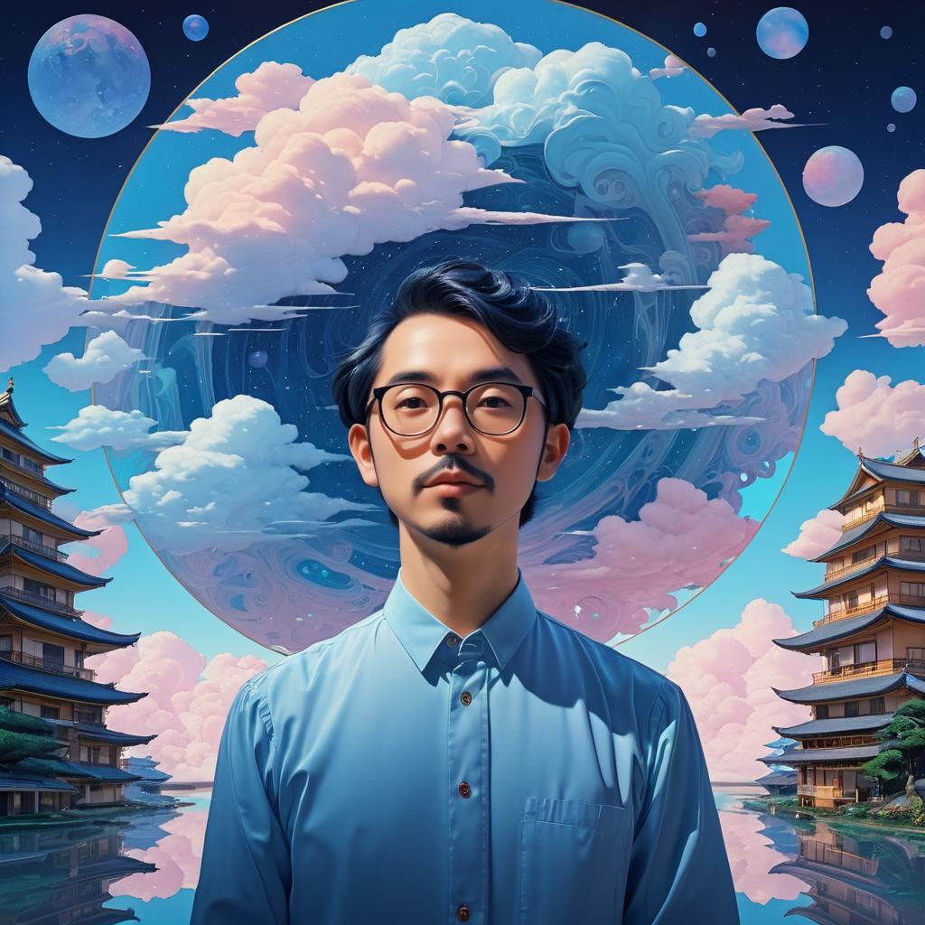 Surreal Dreamy Lofi Portrait Artwork