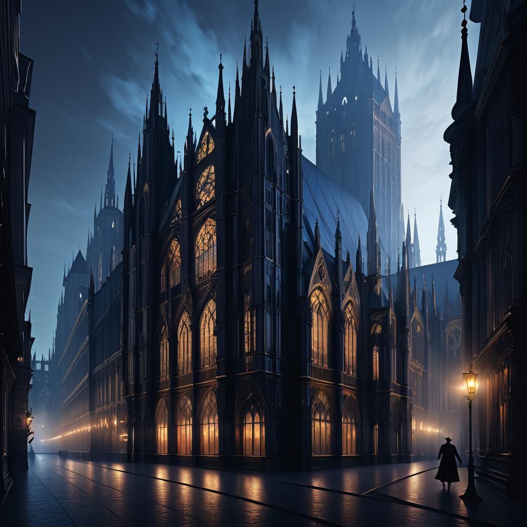 Neo-Gothic Vienna: A Mystical Cityscape