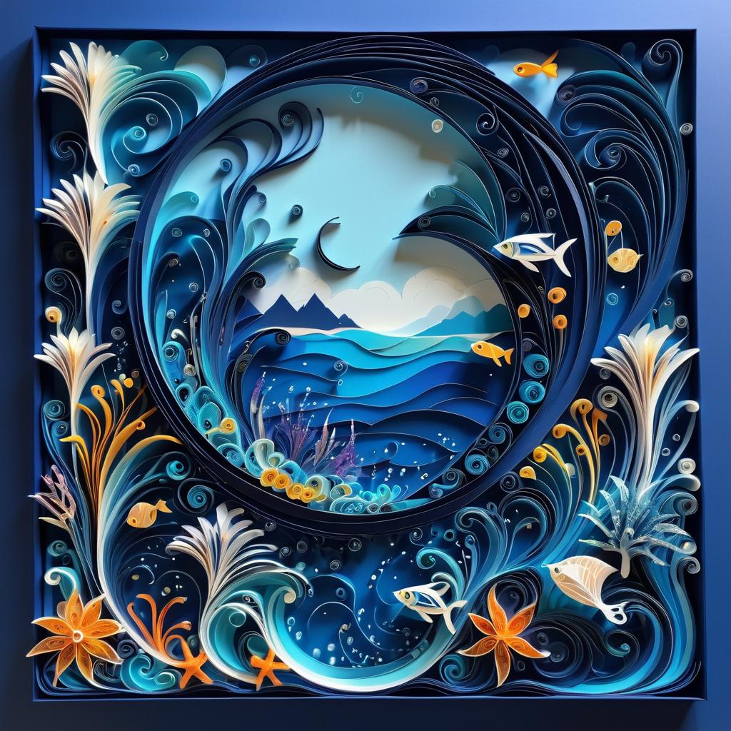 Enchanting Underwater World in Quilling Art