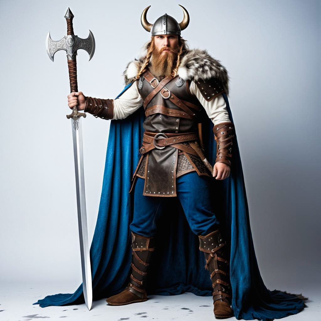 Viking Warrior in Battle Armor Shot