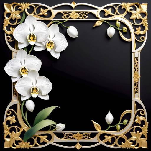 Elegant Baroque Frame with Grape Vines