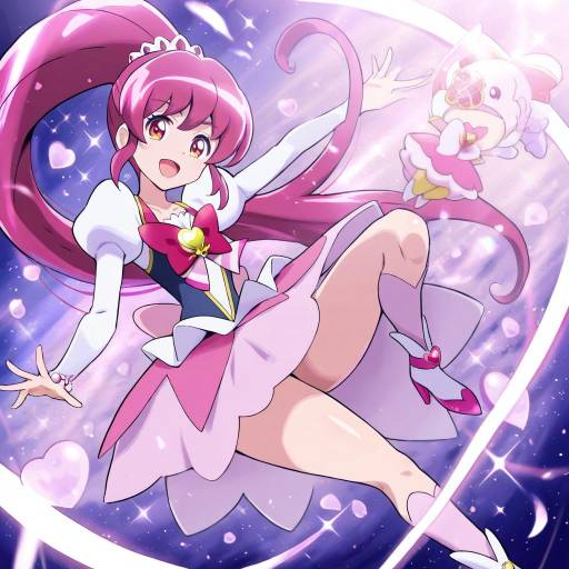 Illustration of Aino megumi, happinesscharge precure! in the style of Pokemoa