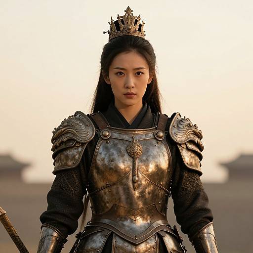 Woman Warrior King in Armor