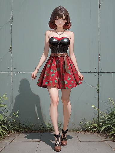 Casual Summer Dress Woman Portrait