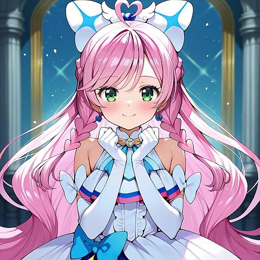 Illustration of Cure prism, hirogaru sky! precure in the style of Gaou (umaiyo puyoman)