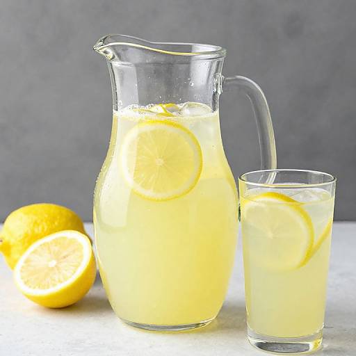 Refreshing Homemade Lemonade Scene