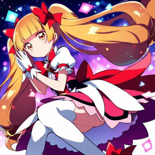 Illustration of Aisaki emiru, precure in the style of Kuro yuzu