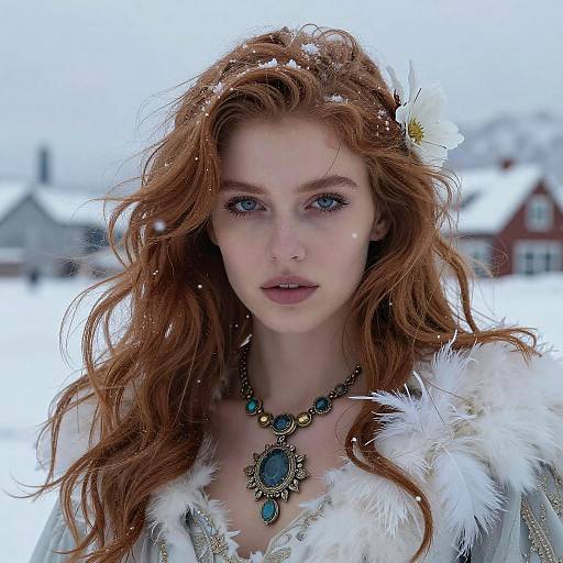 Epic Arctic Portrait of a Woman