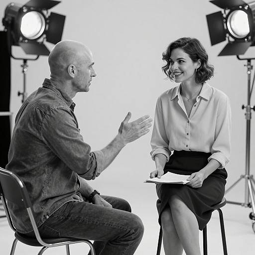 Candid Moments on a Film Set