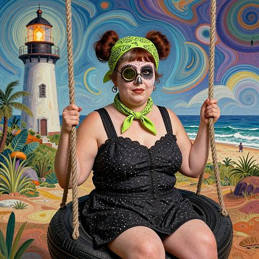 Dark 1940's Roman Falconer Portrait