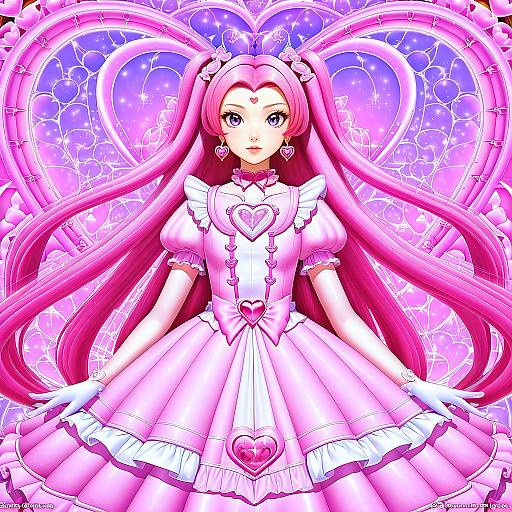 Illustration of Cure grace, healin' good precure in the style of Soranamae