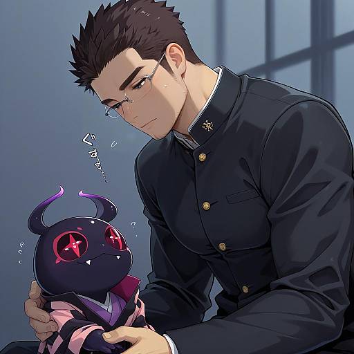 Illustration of Motoori shiro, tokyo afterschool summoners in the style of Ogami kazuki