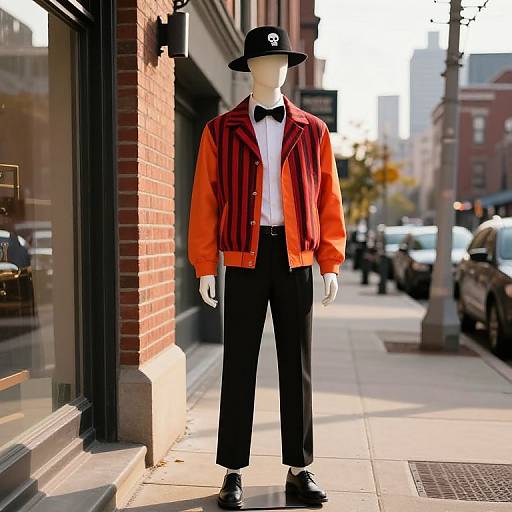 Stylish Urban Mannequin with Vintage Flair