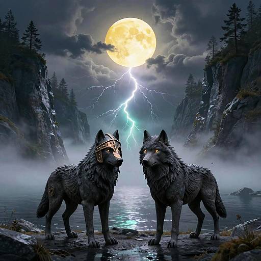 Ebony Wolves in Northern Fjord