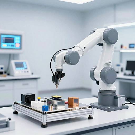 Futuristic Robotic Assembly Arm