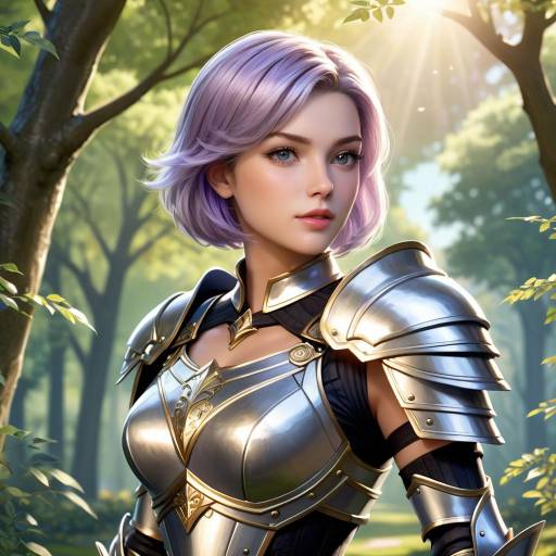 Fantasy Warrior: Young Woman in Armor